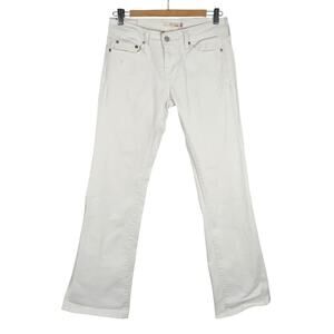 Vintage Y2K Levi's 545 Low Rise Bootcut Cream Denim Jeans Womens 4